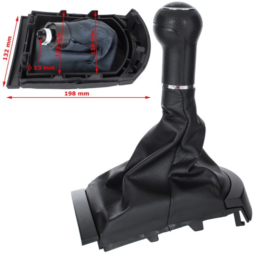 РУЧКА ПЕРЕКЛЮЧЕНИЯ ПЕРЕДАЧ + НАКЛАДКИ для SEAT IBIZA CORDOBA 6L
