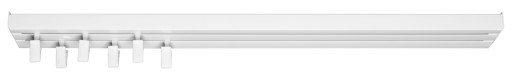 Карниз, 2 направляющих, потолочный рельс PVC II, размер 170