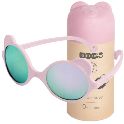 Ki ET LA Okulary Przeciwsłoneczne Dziecięce KiETLA OURSON Light Pink 0-1