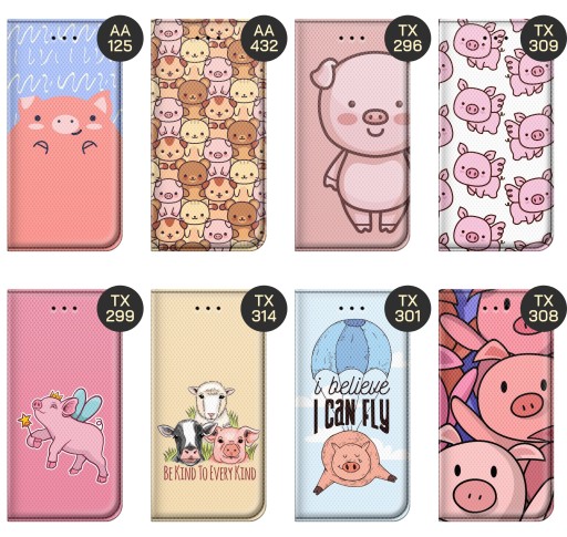 ETUI Z KLAPKĄ DO REALME 8 / 8 PRO WZORY ŚWINKA PEPPA BAJKA FUTERAŁ CASE