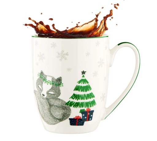 Altom Design Winter Friends Lisek Рождественская кружка для чая и кофе 300 мл