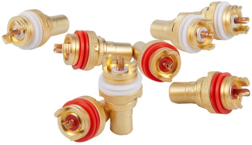 RCA CINCH SOCKET CMC США МЕДНЫЙ РАЗЪЕМ OFC 2 шт.