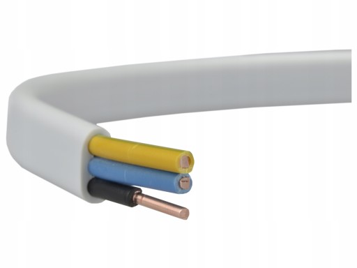 Кабель YDYp 3x1.5 NKT 450/750V FLAT ELECTRIC INSTALLATION CABLE 1M