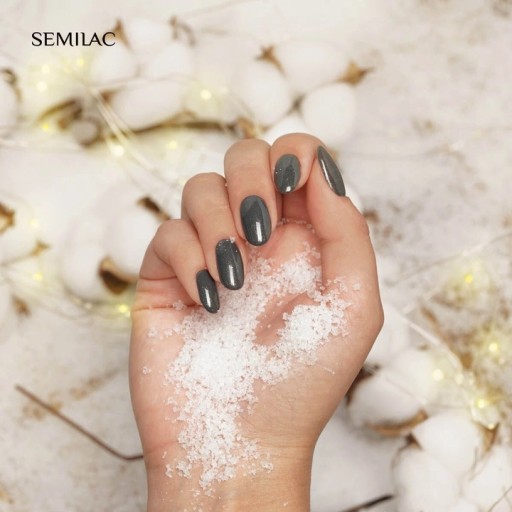 SEMILAC HYBRID POLISH 325 FROSTY CARBON SHIMME