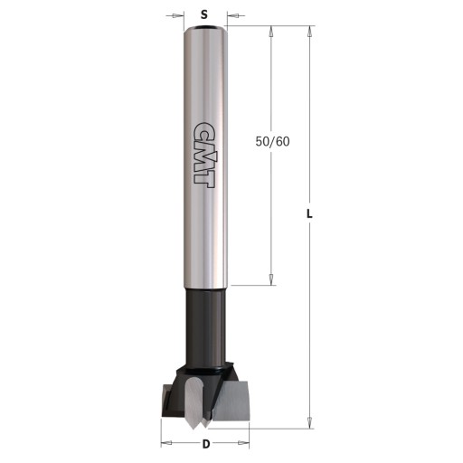 CMT Wiertło puszkowe D35 L90 S10 mm / standard HM / prawe