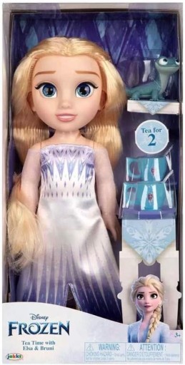 DUŻA LALKA ELSA KRAINA LODU + ZESTAW DO HERBATY KSIĘŻNICZKI DISNEY