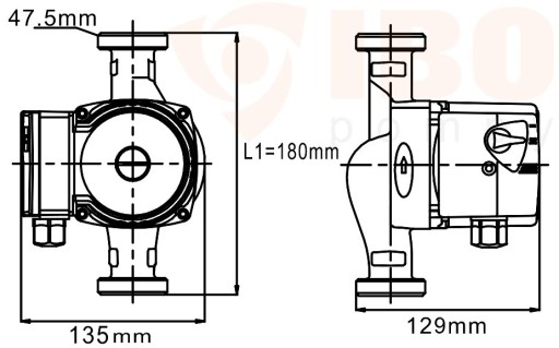 ЦИРКУЛЯЦИОННЫЙ НАСОС IBO OHI 25-40 180 КА. ЦИРКУЛЯЦИЯ