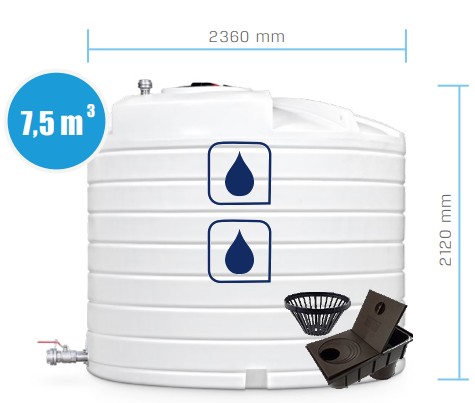 Moja Rainwater 7500л надземная/питьевая вода