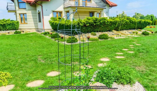 OBELISK OGRODOWY METALOWY NA KWIATY RÓŻE 120 cm