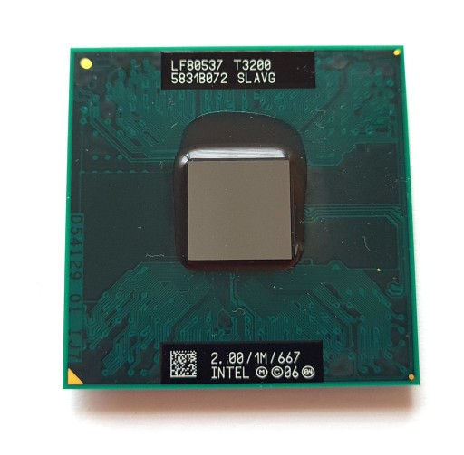 Двухъядерный процессор Intel Pentium Mobile T3200 2 ГГц/667 МГц