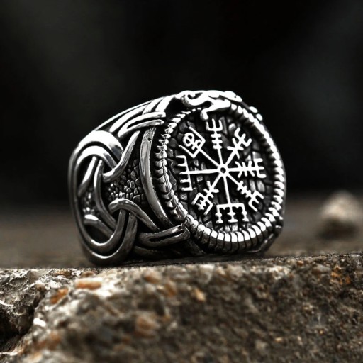 VEGVISIR NORDIC SIGNET СТАЛЬНОЙ КОМПАС ВИКИНГА
