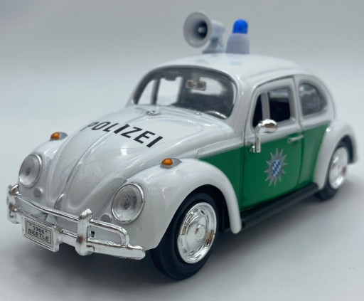 VW Beetle Käfer Немецкая полиция 1:24 модель Motormax 79588