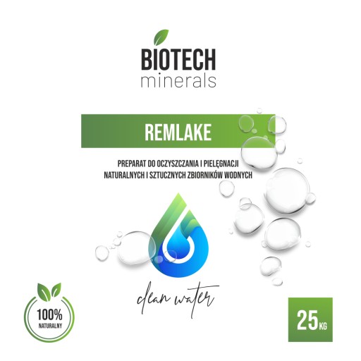 REMLAKE 25 кг против водорослей в пруду площадью 350 м²