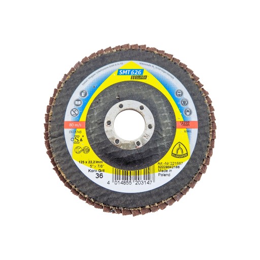 TARCZA LAMELKOWA LISTKOWA KLINGSPOR 125 GR 36