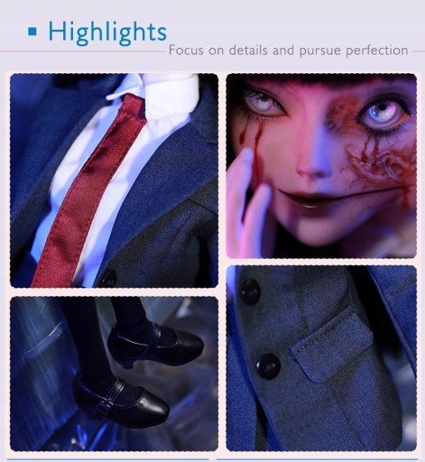 Кукла BJD Two Faces, полный набор 1/4 миллиона, Double Emotions