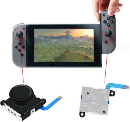 РЕМОНТНЫЙ КОМПЛЕКТ NINTENDO SWITCH JOY-CON 2 РУЧКИ ДЖОЙСТИКА JOY + ИНСТРУМЕНТЫ