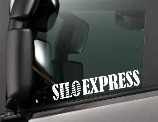 Naklejka SILO EXPRESS na tira busa auto ciężarówkę szybę *Kolory *44cm