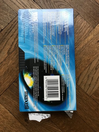 Кассета Maxell M 180 VHS новая