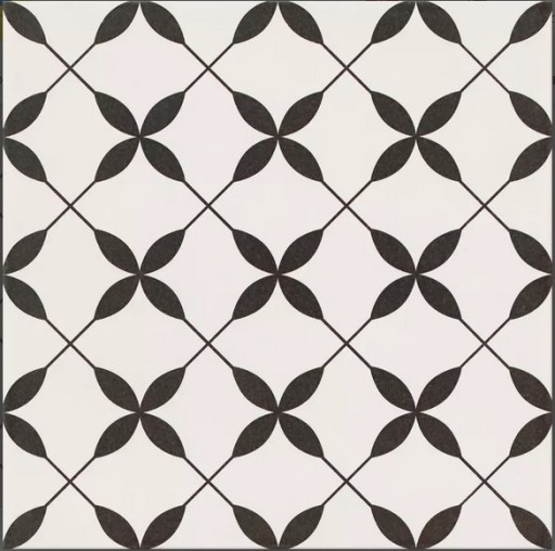 БЕЛАЯ ЧЕРНАЯ ПЛИТКА ПЛЭЧВОРК КОВЕР 30X30 OPOCZNO CLOVER OUTLET