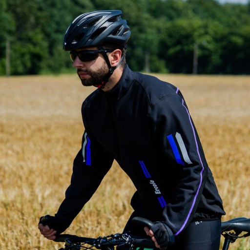 МУЖСКАЯ ЗИМНЯЯ ВЕЛОСИПЕДНАЯ КУРТКА XXXL SOFTSHELL ИЗОЛИРОВАННАЯ MTB WINDSTOPER ЧЕРНАЯ