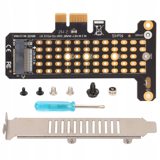 АДАПТЕР M.2 NVME KEY M К SSD PCI-E X1 PH41-X1-A
