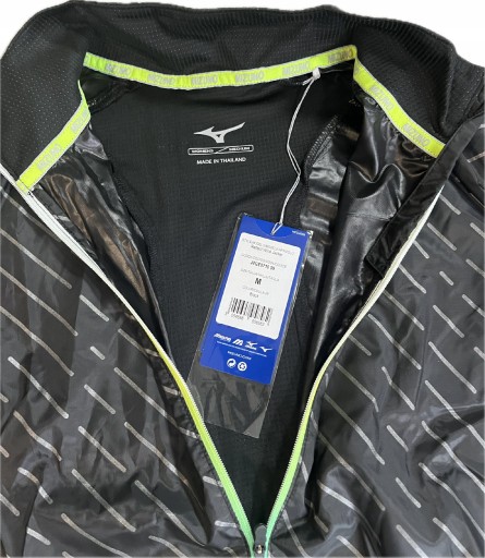 Женская беговая куртка MIZUNO REFLECT WIND, размер S, черный, светоотражающий