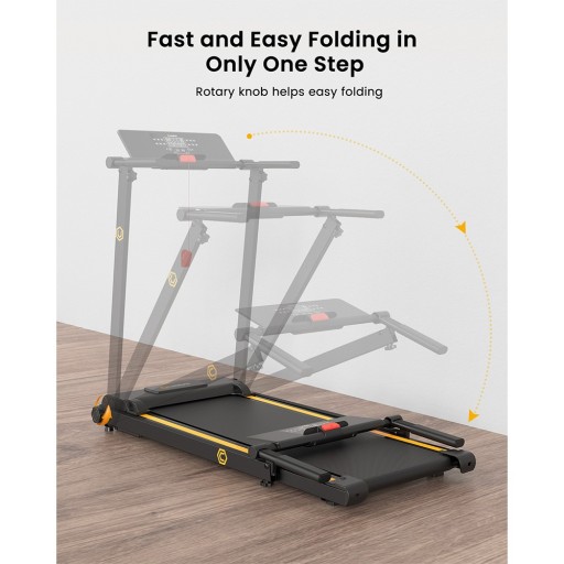 OMOWY FITNESS LCD Urevo Foldi Mini электрическая беговая дорожка до 100 кг 10 км/ч