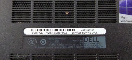 Dell Precision m2800 I7 4810MQ AMD Radeon HD 8790M