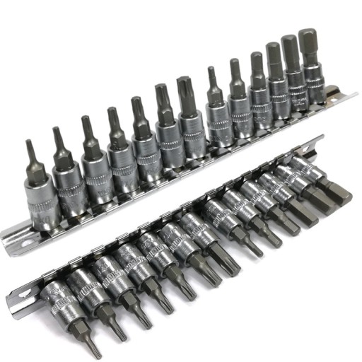 YATO — НАБОР НАСАДОК TORX С ХВОСТОВИКОМ 1/4 ДЮЙМА, ШЕСТИГРАННЫЕ СВЕРЛА