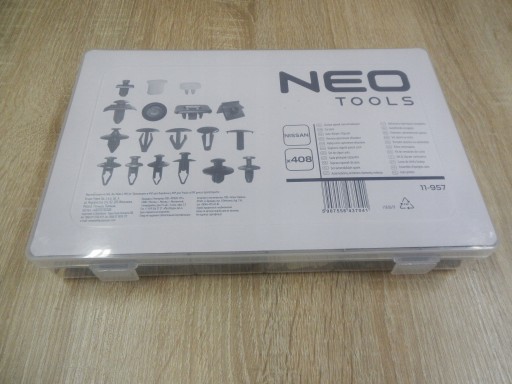 Spinki tapicerki samochodowej NISSAN 408szt NEO