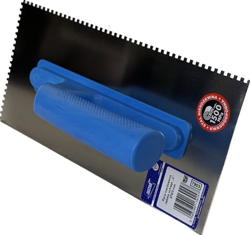 Paca zębata 3x3mm do kleju, mas 270x130mm stal nierdzewna INSTAR 7903
