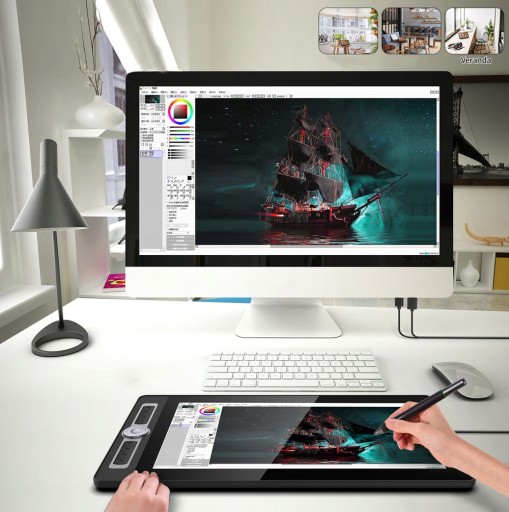 Графический планшет BOSTO BT-16HD PRO IPS с диагональю 15,6 дюйма