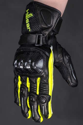 МОТОЦИКЛСКИЕ КОЖАНЫЕ ПЕРЧАТКИ HUSAR PRO SX fluo