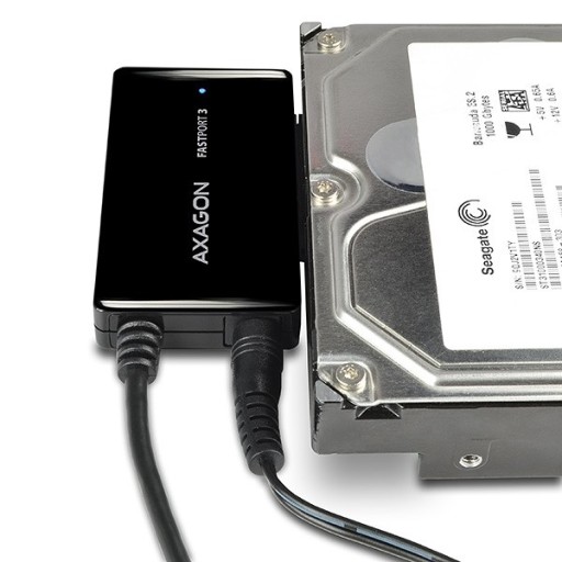 Адаптер USB 3.2 — питание HDD SATA 2.5, 3.5, 5.25