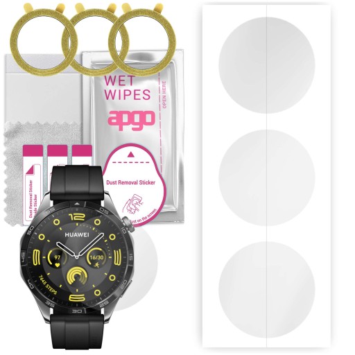 3 гидрогелевых фольги Apgo для Huawei Watch GT4 46 мм, защитная