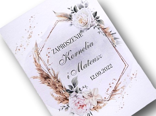 Приглашения на свадьбу с дизайном конверта, 10 шт.