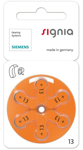 ! Батарейки Siemens Signia 13 MF 5 блистеров 1,45В