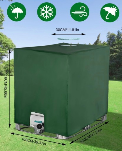 БРЕЗЕНТОВАЯ КРЫШКА КРЫШКА БАКА RAINBARROW MAUZER 1000L