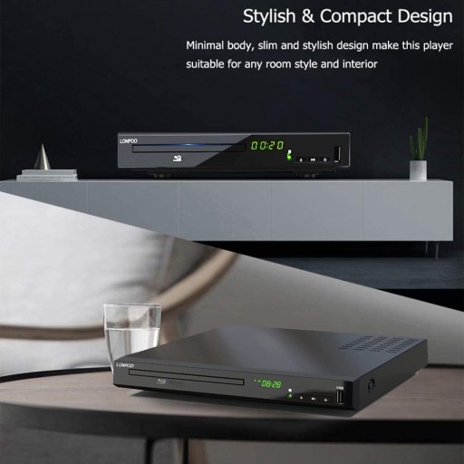Lonpoo LP-100 Blu-ray плеер для домашнего кинотеатра Full HD CD/DVD HDMI 4/129