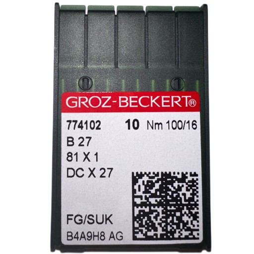 ИГЛЫ ДЛЯ ОВЕРЛОКА B27 DCx27 100/8 SUK 10ШТ.
