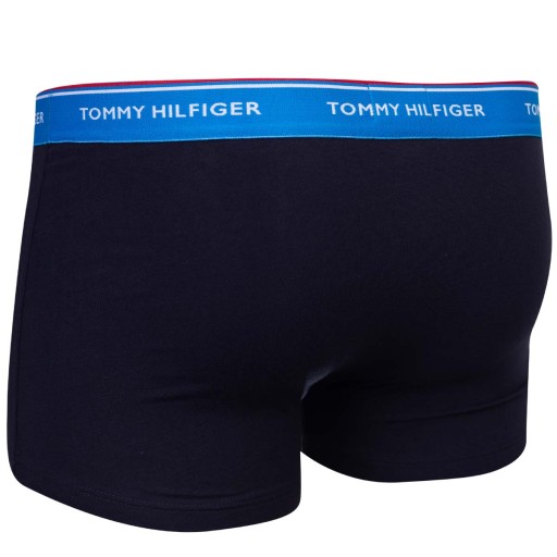 МУЖСКИЕ БОКСЕРЫ TOMMY HILFIGER 3P WB TRUNK ТЕМНО-СИНИЕ, размер M