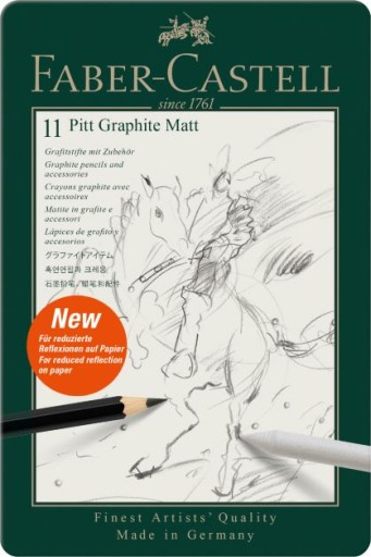 Набор карандашей для рисования FABER-CASTELL Pitt Graphite Matt, 8 шт.