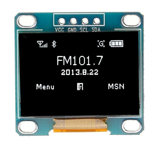 OLED 0,96 дюйма I2C Белый
