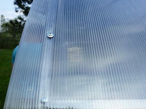 Tunel ogrodowy Estreya 3x10m z POLIWĘGLANU 4mm profil 20x20mm