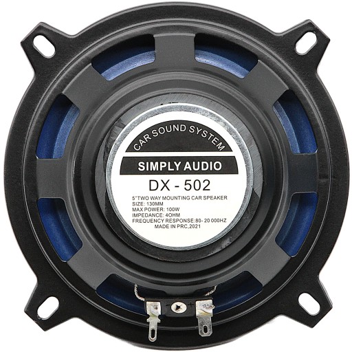 Автомобильный динамик Simply Audio DX-502 130 мм / 13 см, 2-полосный, 1 шт.