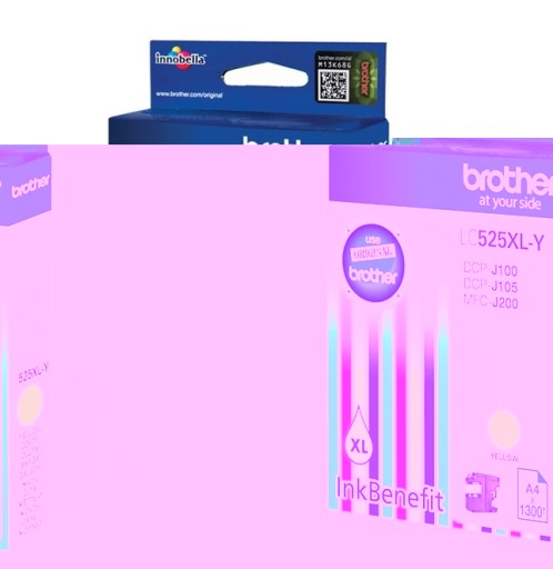Brother Ink LC525XLY Желтый 1,3K 1300 шт.
