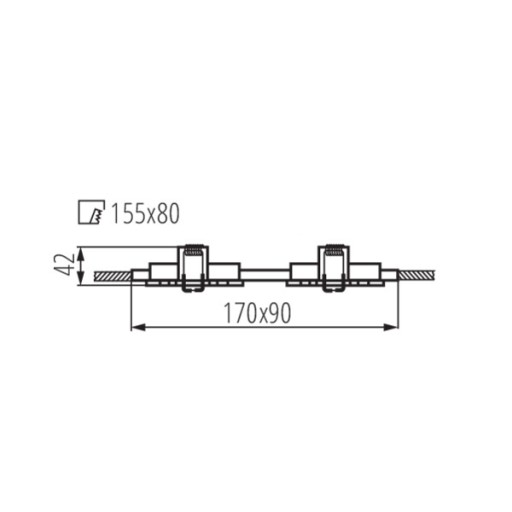 Потолочный точечный светильник Kanlux SEIDY CT-DTL250-AL