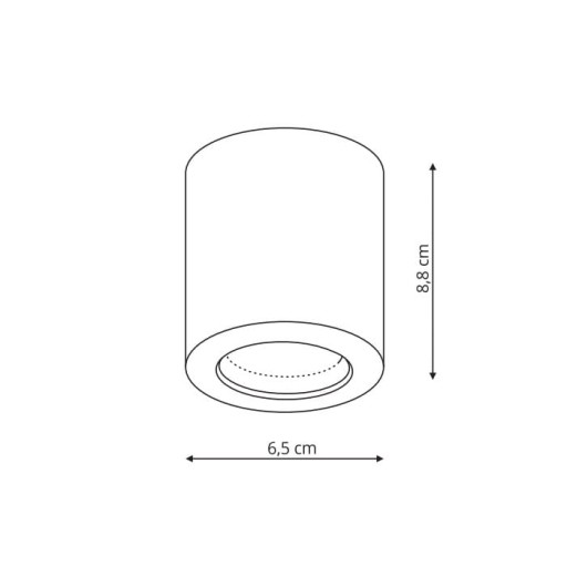 Tuba Spot FARO biała natynkowa IP65 Light Prestige