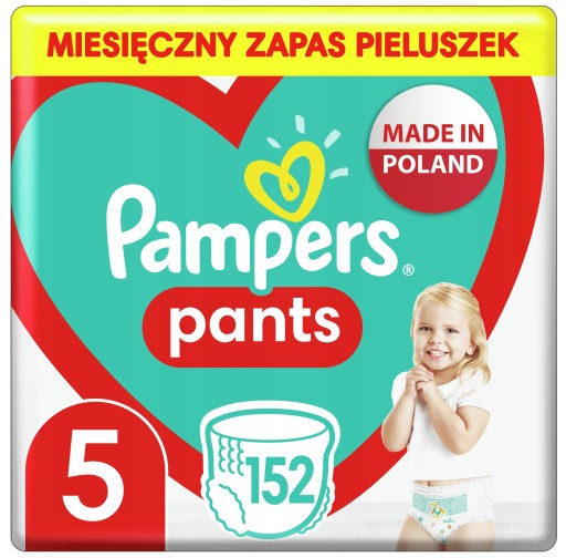 PAMPERS Pants размер 5 подгузники, подгузники, 152 шт.
