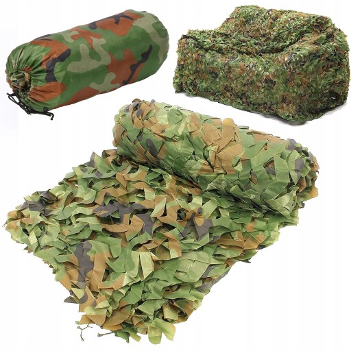 СЕТКА ВОЕННАЯ МАСКИРОВОЧНАЯ САДОВАЯ КАМУФЛЯЖНАЯ 4Х2м